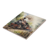 Scenic Landscape a Victorian Train Tegeltje (Zijkant)