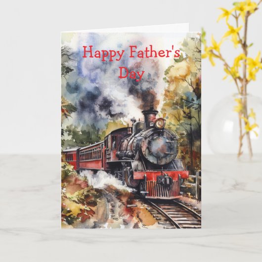 Scenic Landscape with Train Kaart (Gele Bloem)