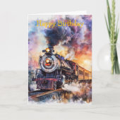 Scenic Landscape with Train Kaart (Voorkant)