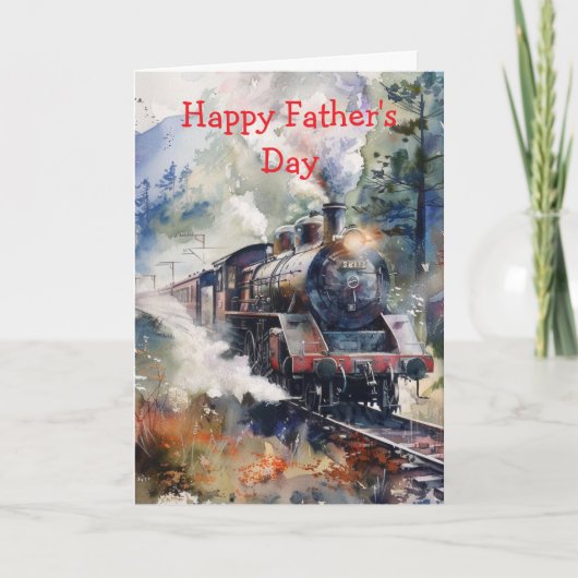 Scenic Landscape with Train Kaart (Voorkant)