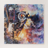 Scenic Landscape with Train Legpuzzel (Horizontaal)