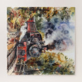 Scenic Landscape with Train Legpuzzel (Horizontaal)