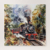 Scenic Landscape with Train Legpuzzel (Verticaal)