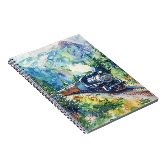 Scenic Landscape with Train Notitieboek (Rechterzijde)