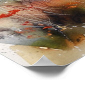 Scenic Landscape with Train Poster (Hoek)