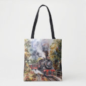 Scenic Landscape with Train Tote Bag (Voorkant)