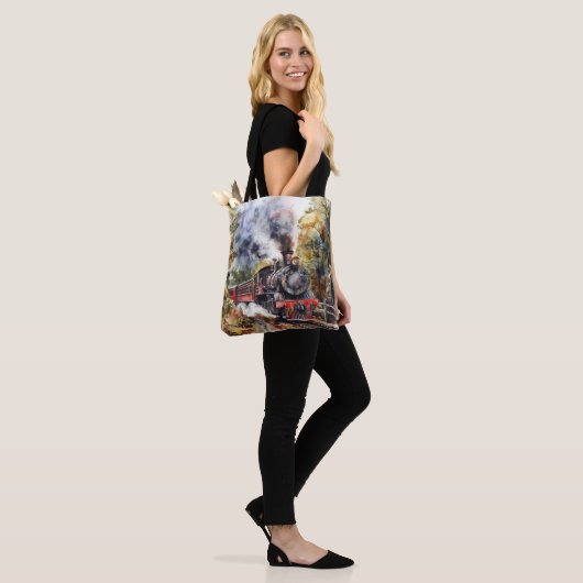 Scenic Landscape with Train Tote Bag (Op model)
