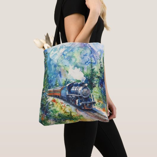 Scenic Landscape with Train Tote Bag (Dichtbij)