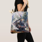 Scenic Landscape with Train Tote Bag (Dichtbij)
