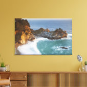Scenic McWay Falls stort op het strand en Canvas Afdruk (Insitu (Woonkamer))
