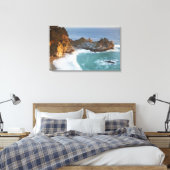 Scenic McWay Falls stort op het strand en Canvas Afdruk (Insitu (Slaapkamer))