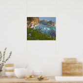 Scenic McWay Falls stort op het strand en Poster (Keuken)
