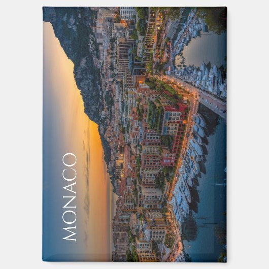Scenic Monaco Souvenir Fridge Magnet Memento (Voorkant)