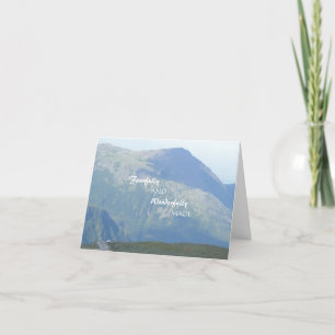 Scenic Mountains Christian Scripture Get Well Card Kaart