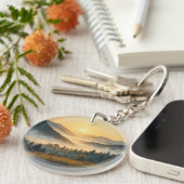 Scenic Nature Landscape Acrylic Keychain  (Voorkant Rechts)