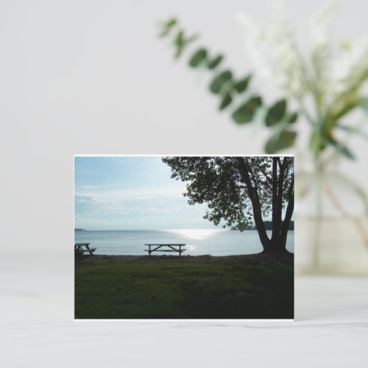 Scenic Picnic Table Briefkaart (Staand voorkant)