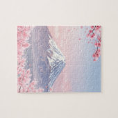 Scenic Puzzle of Mount Fuji and Cherry Blossoms Legpuzzel (Horizontaal)