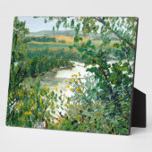 Scenic River View From a High Bluff Fotoplaat (Zijkant)