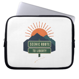 Scenic Route To Liberty Laptophoes Laptop Sleeve