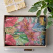 Scenic Tropical Stained Glass Fish Decoupage Tissuepapier (Geschenk)