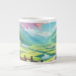 'Scenic Valley Landschap' Artistieke Jumbo Mok