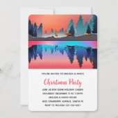 Scenic Winter Lake with Deer Christmas Kaart (Voorkant)