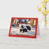 Scent-Sational Holiday Skunk Christmas Kaart (Gele Bloem)