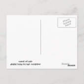 Scent van regen briefkaart (Achterkant)