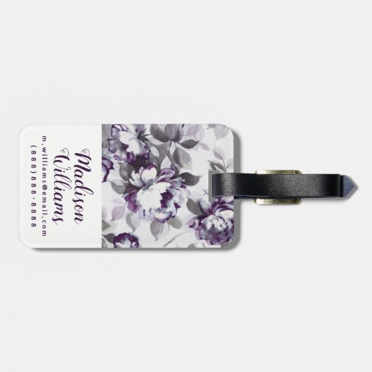 Scent van Rozen van pruimen Bagagelabel (Achterkant horizontaal)