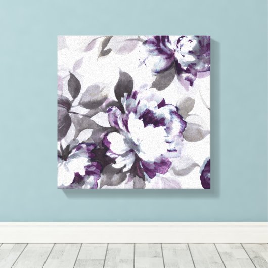 Scent van Rozen van pruimen Canvas Afdruk (Insitu (Houten vloer))