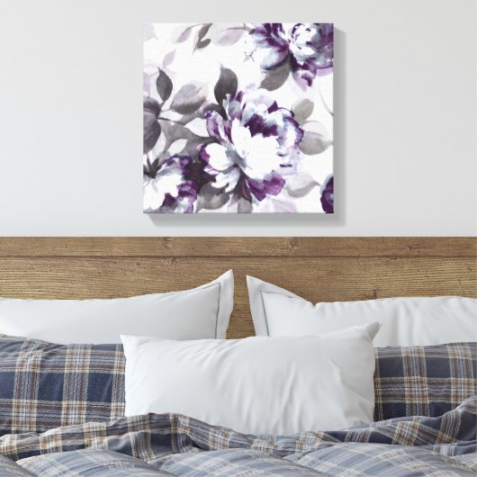 Scent van Rozen van pruimen Canvas Afdruk (Insitu (Slaapkamer))