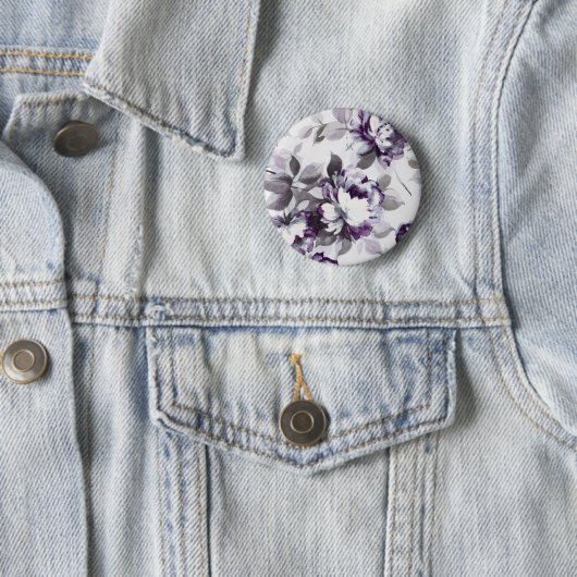 Scent van Rozen van pruimen Ronde Button 5,7 Cm (In situ)