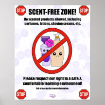 Scent-vrij Poster voor allergie