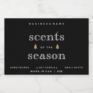 Scents of Season kerstkaarlekeur Design Voedselcontainer Etiket