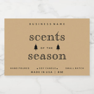 Scents of Season kerstkaarlekeur Design Voedselcontainer Etiket
