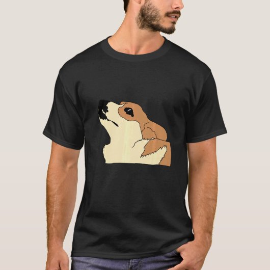Sceptische Corgi T-shirt (Voorkant)