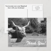 Sceptische Koe Dank u Briefkaart (Voorkant / Achterkant)