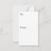 Sceptische Santa Frog Ondeugend of Leuk Naar: Van: Notitiekaartje (Achterkant)