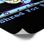 Schaaf voor brood eend Skateboarden Grappige Skate Poster (Hoek)