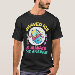 Schaafijs Grappig Hawaiaans Schaafijs Ijs Snoepje T-shirt