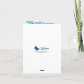 Schaafje gelukkig Pasen blauw Kaart (Achterkant)