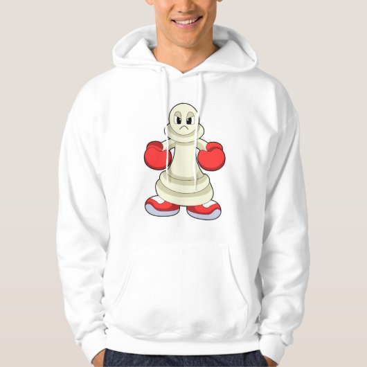Schaafje Schaafje met boxer handschoenen Hoodie (Voorkant)