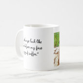 schaafkop voor koffie koffiemok (Voorkant links)