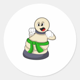Schaafschild bij Chess Ronde Sticker
