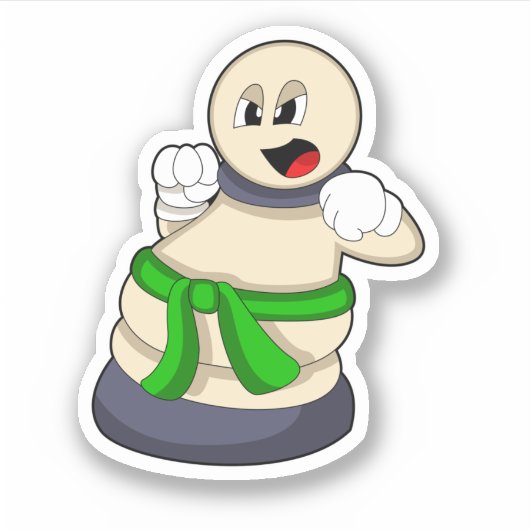 Schaafschild bij Chess Sticker (Voorkant)