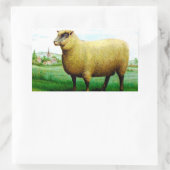  schaafschilderij rechthoekige sticker (Tas)