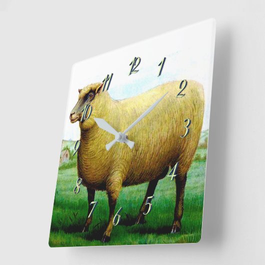  schaafschilderij vierkante klok (Hoek)