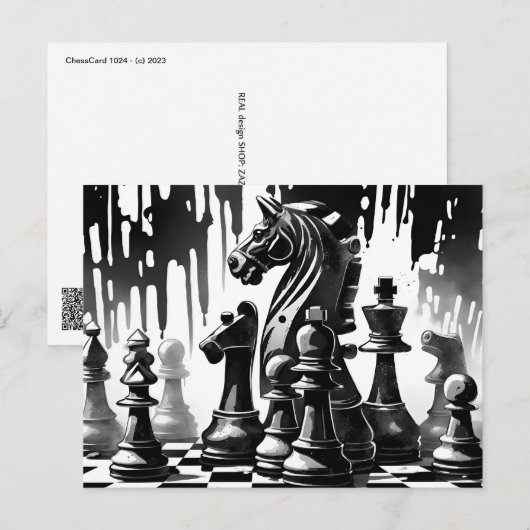 Schaak 1024 briefkaart (Voorkant / Achterkant)