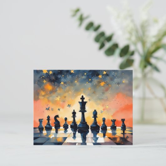 Schaak 1025 briefkaart (Staand voorkant)