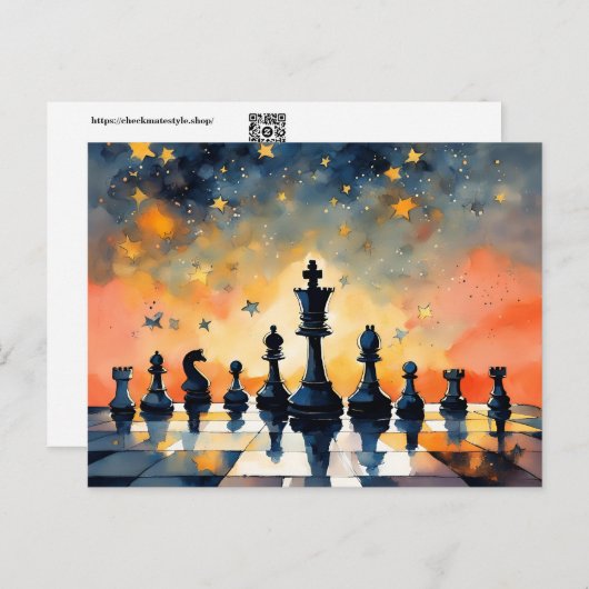 Schaak 1025 briefkaart (Voorkant / Achterkant)